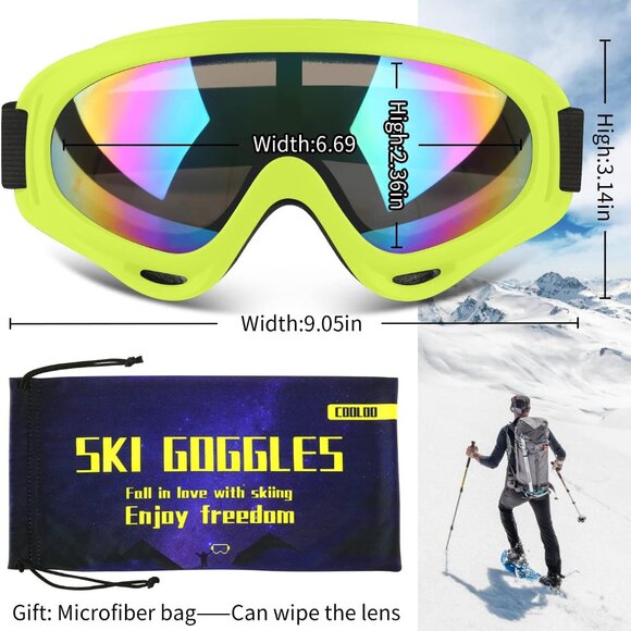 Snowboard Goggles 2pcs SET - Picture 3 of 5